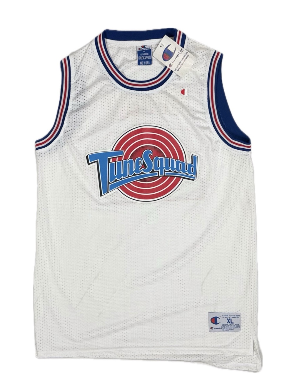 Deadstock NWT Vtg 1996 Champion Tunes Squad Michael Jordan Basketball Jersey XL